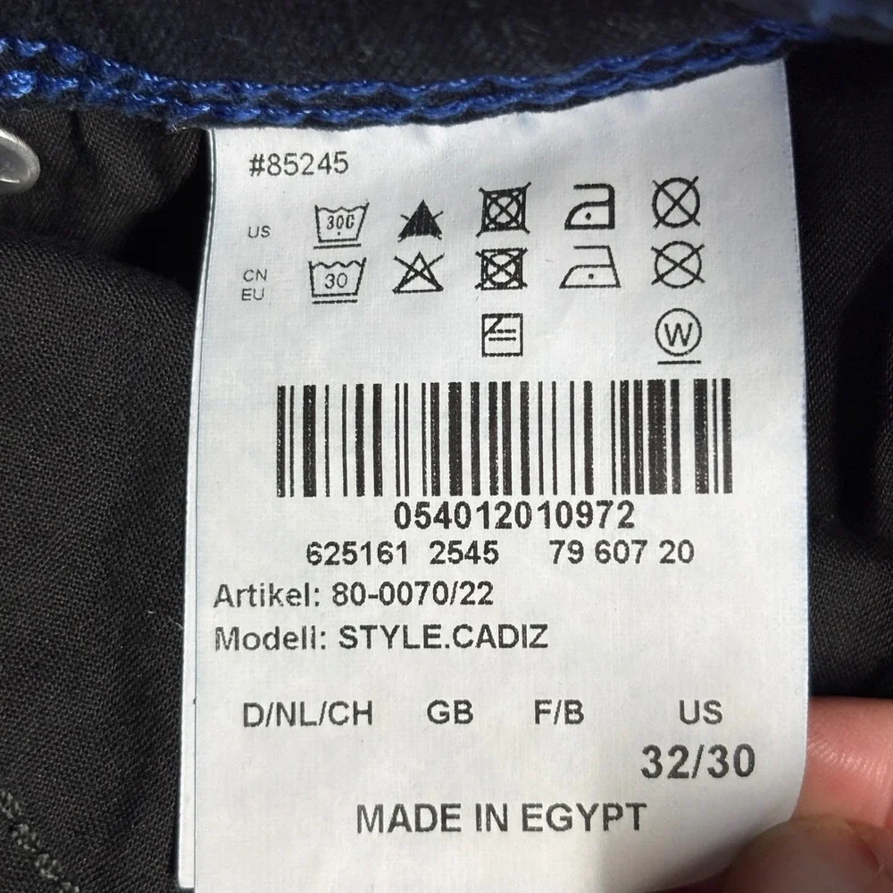 Brax Masterpiece Jeans CADIZ Men's 32x30 Dark Blue Denim Straight Fit
